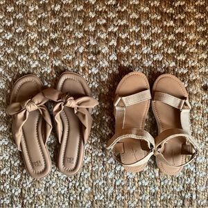 Women’s Sandals - Lot of 2 Pairs - Size 7.5 - Tan